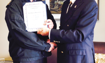 Naval reservist honoured for rescue role