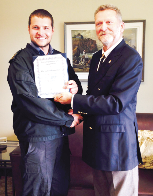 Naval reservist honoured for rescue role