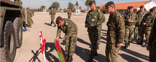 CAF and Portugese Forces remember