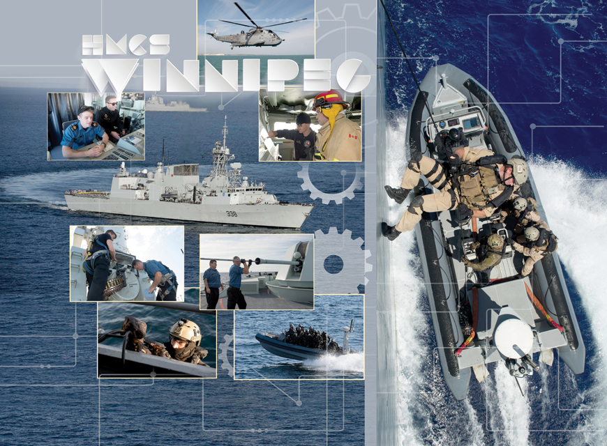 Sixteen naval reservists deploy on board HMCS Winnipeg