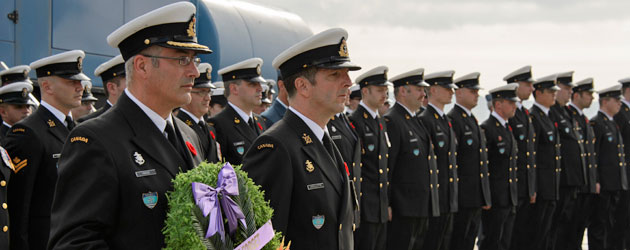 Remembrance Day in France for HMCS Winnipeg