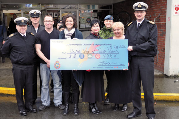 CFB Esquimalt wraps up another successful GCWC Campaign
