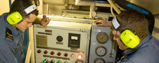 HMCS Moncton at work