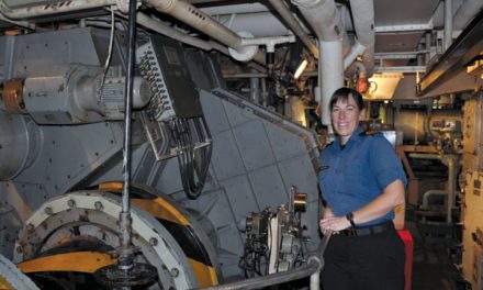 Navy impresses young engineer, so she  joins the ranks