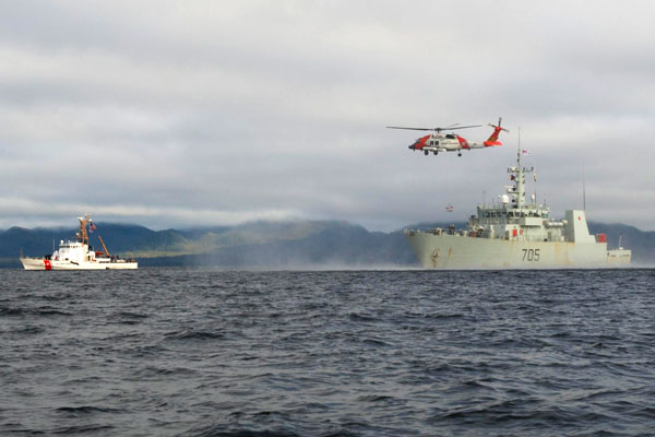 Whitehorse carries out joint exercises with US Coast Guard