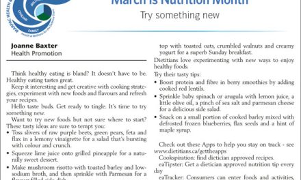 Nutrition Month – Try something new