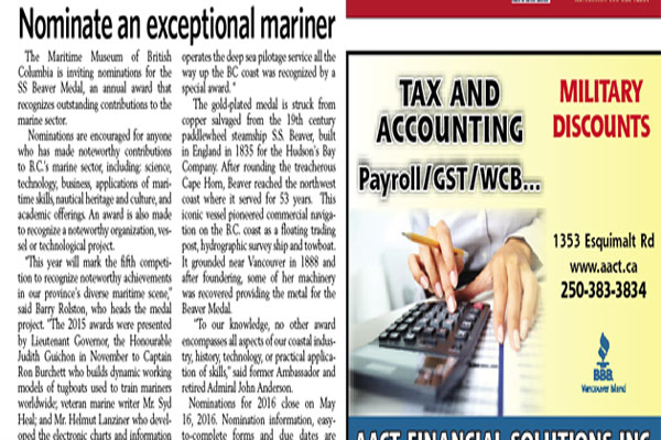 Nominate an exceptional mariner