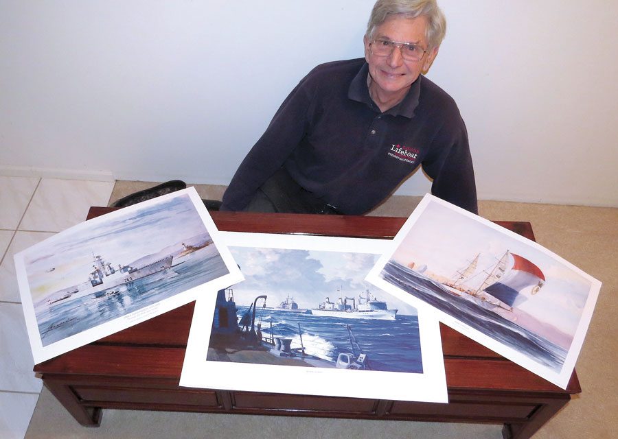 Water colours up for grabs at garage sale