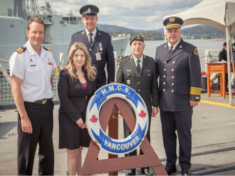 Honour House team visits HMCS Vancouver