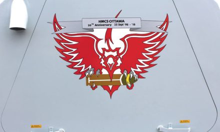 Gun art adorns HMCS Ottawa, nod to the past