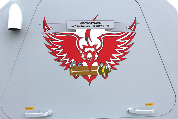 Gun art adorns HMCS Ottawa, nod to the past