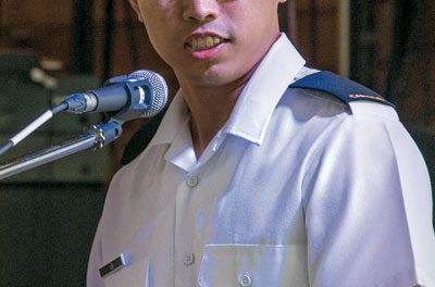 Sailor speaks to Asian Heritage at special event