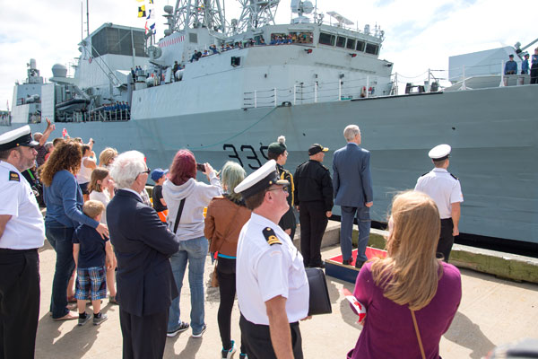 HMCS Charlottetown deploys for overseas Mediterranean mission