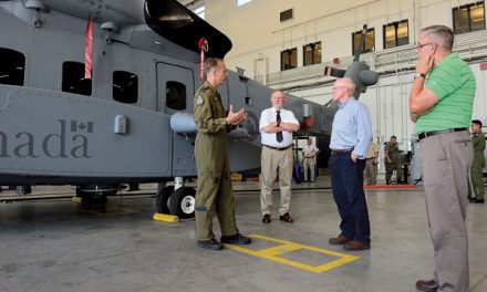 12 Wing welcomes group for first Cyclone helicopter tour