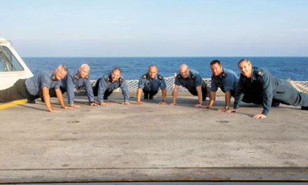HMCS Charlottetown ‘pushing up’ awareness at sea