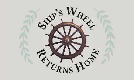 Ship’s wheel returns home