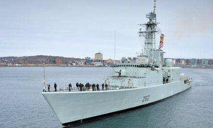 HMCS Athabaskan takes final salute