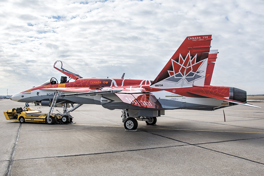 Air Force unveils Canada 150 Demonstration Hornet