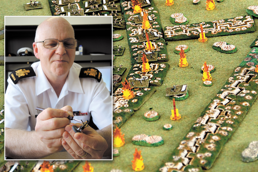 Sailor creates detailed Vimy Ridge battle scene