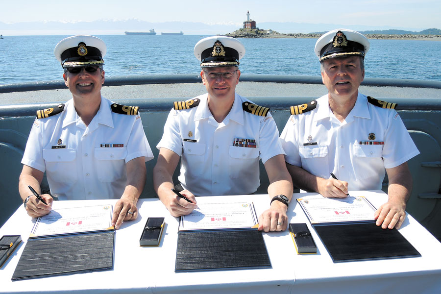 POESB Change of Command moves offshore