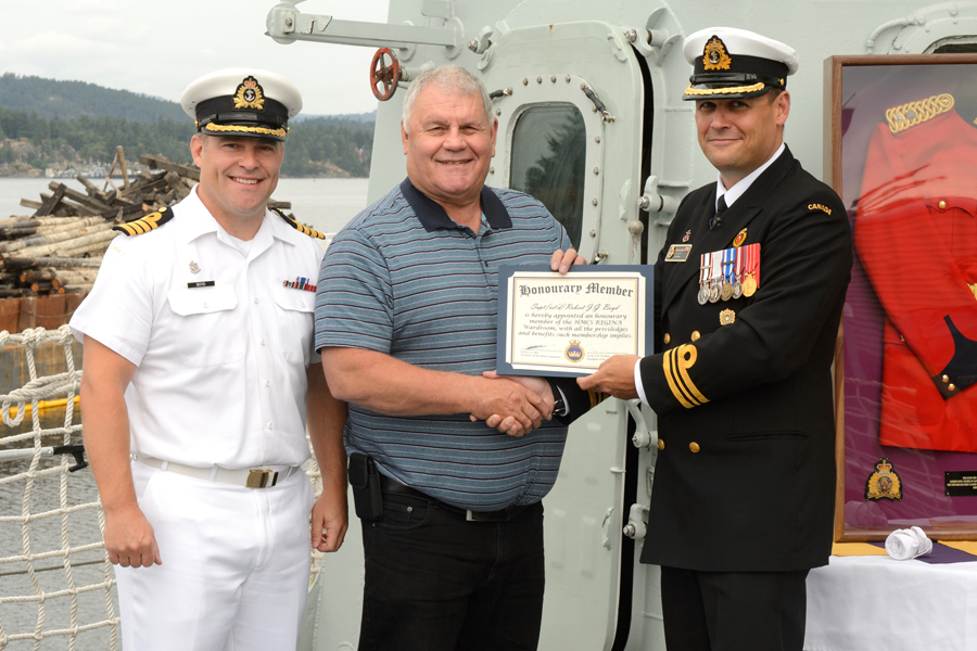 Red Serge returns to HMCS Regina