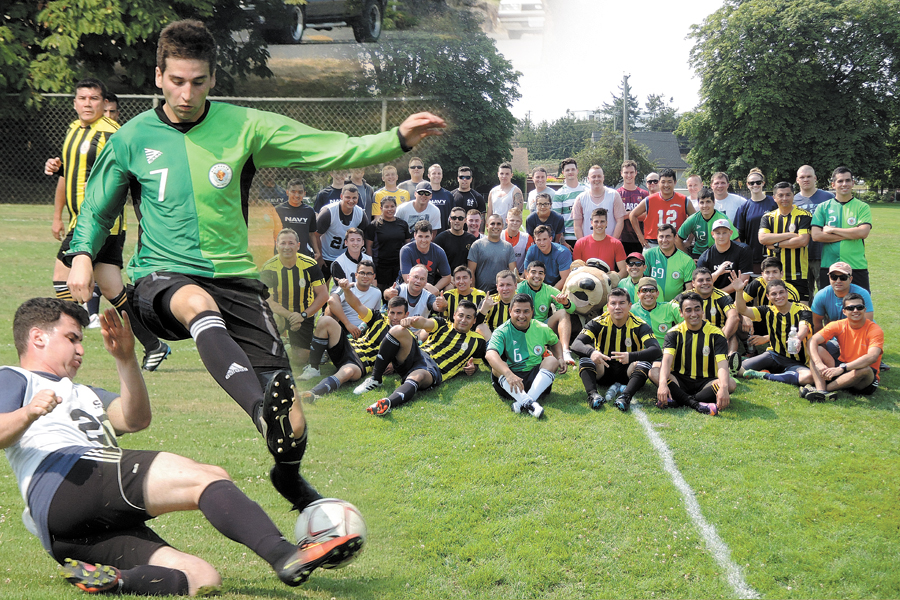 Chilean Navy takes the win at friendly soccer match