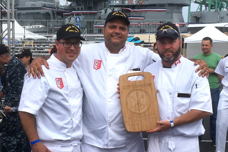 Galley Wars at Fleet Week earns ship chefs top trophy
