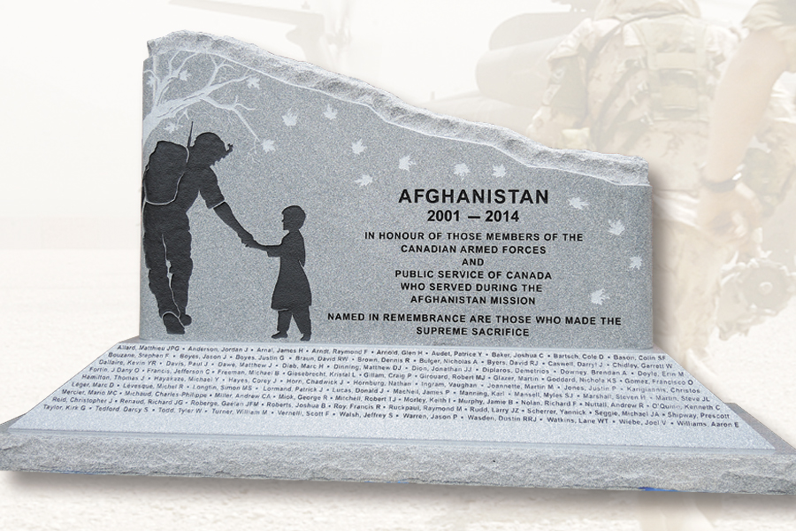 Afghanistan monument unveiled next week