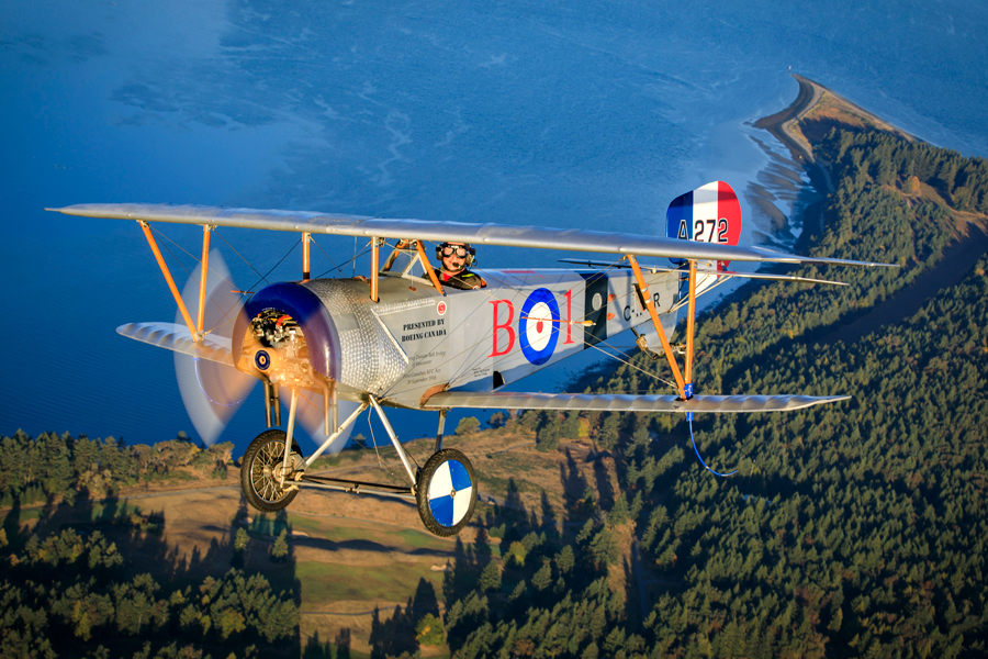Vimy Flight group’s last pass over Victoria