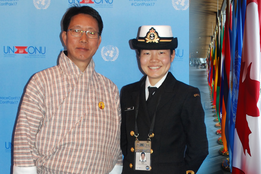 Military members support international delegates at UN Conference