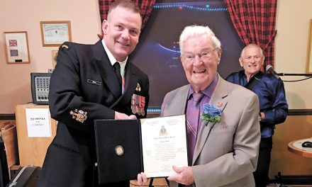 Navy recognizes 95-year-old survivor of HMCS Louisburg sinking