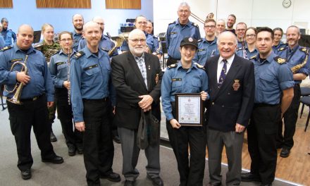 Direct hit: Naden Band member pens new march