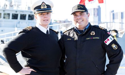 Navy couple shares family and command of same ship