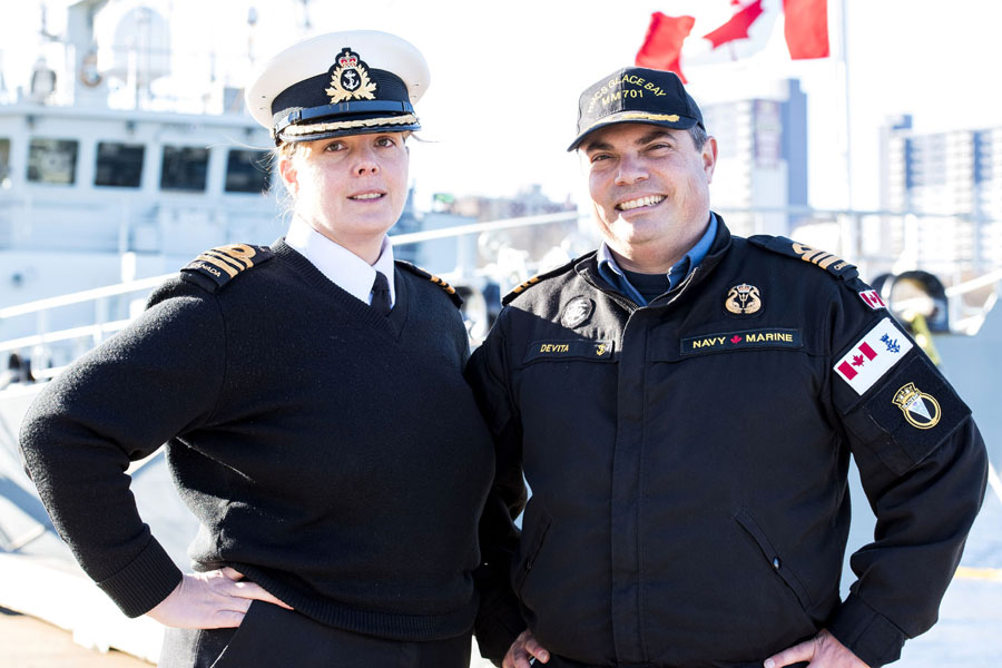 Navy couple shares family and command of same ship