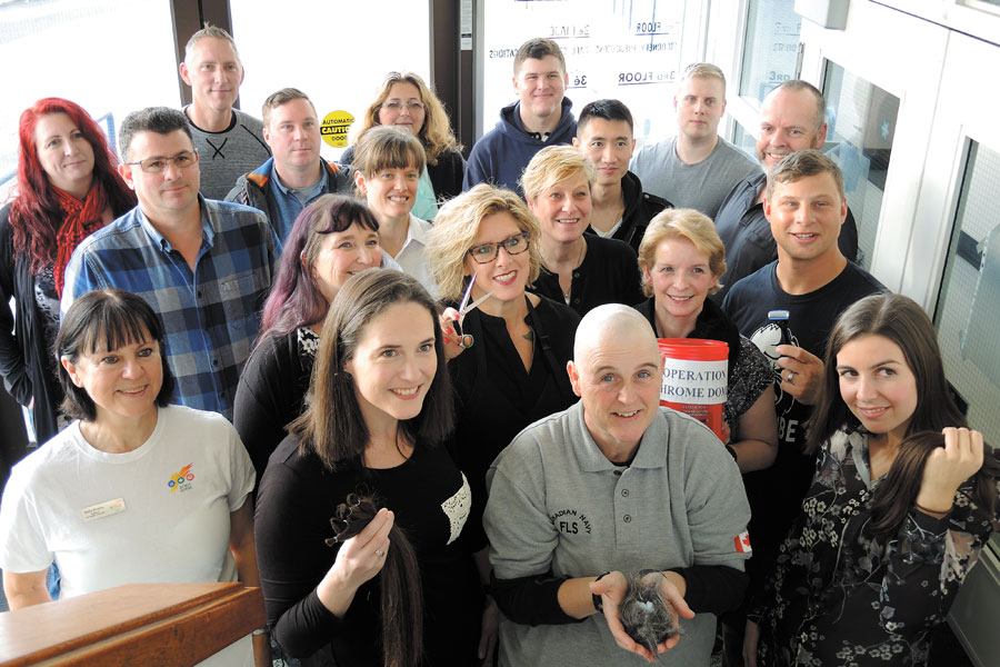 Locks lost, but charity cash raised