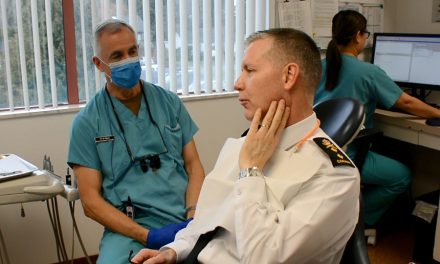 Admiral tackles dental work in fun charitable event