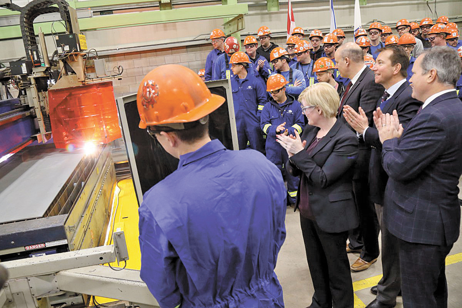 Steel cut on Max Bernays – Arctic and Offshore Patrol Vessel