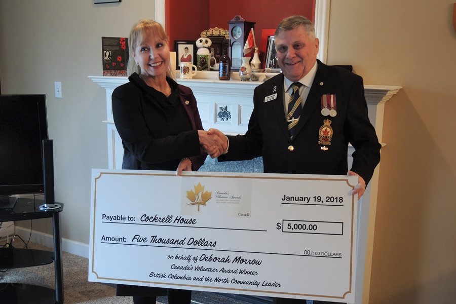 Charitable spirit blooming – triple donation to Cockrell House