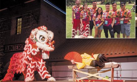 Lion Dance showcase in Chile
