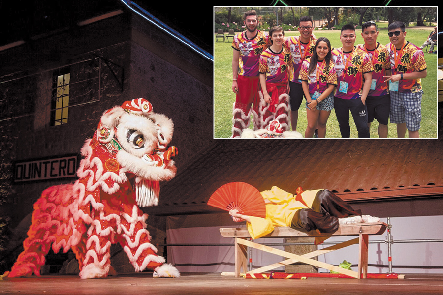 Lion Dance showcase in Chile