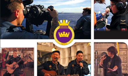 HMCS Regina at Sea and at Play