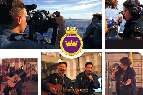 HMCS Regina at Sea and at Play