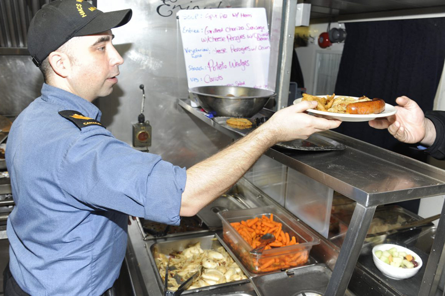 HMCS Whitehorse cooks serve up delectable morale meals