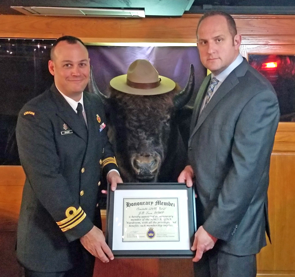 RCMP Constable made honorary wardroom member