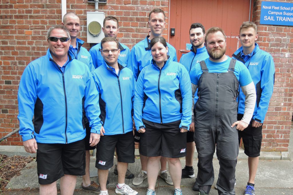 Members of the CISM Sailing team: Lt(N) Samantha Morgan