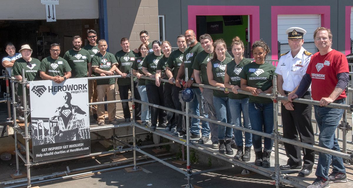 Military volunteers cook up support for renovation