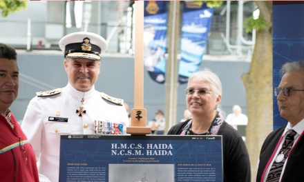 Ceremony marks HMCS Haida designation as navy flagship