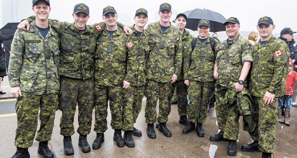 HMCS Ville de Québec deploys with embarked Cyclone