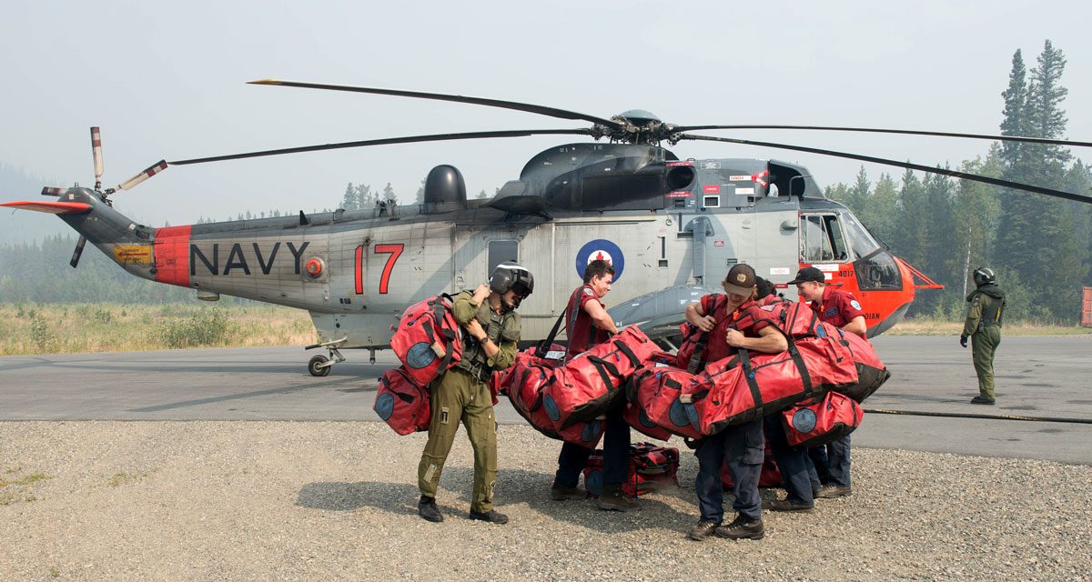 Military steps up with wildfire response