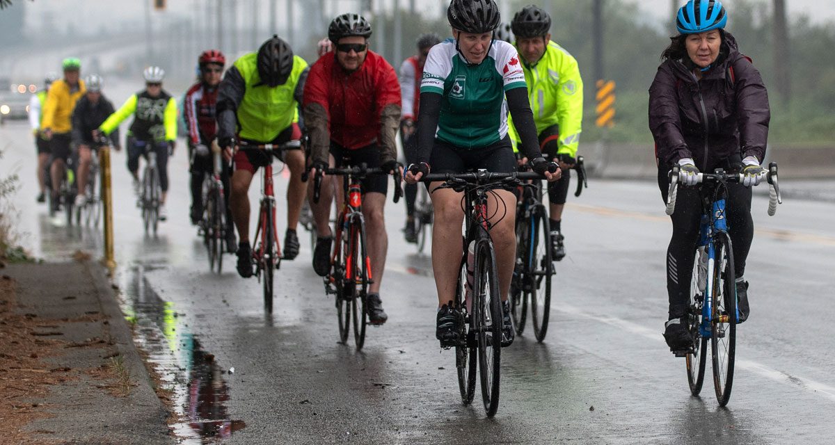 Riders prevail despite soggy weather